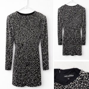 Retrofete Nikki Dress Black Silver